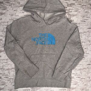 The North Face Girls Pullover Hoodie Heather Grey Size Large (14/16)